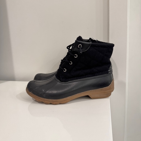 Sperry Top-Sider Women's Syren Gulf Wool Quilted Boot - Black Size 8 - Picture 2 of 12